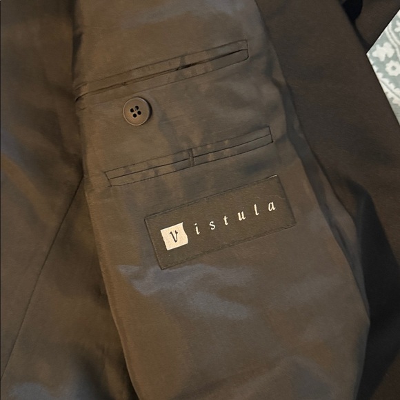 Black Tuxedo Jacket Satin Lapels Double-Breasted. Like New. Size see pics - Picture 6 of 9